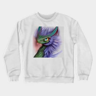 Cute Fuzzy Dragon Crewneck Sweatshirt